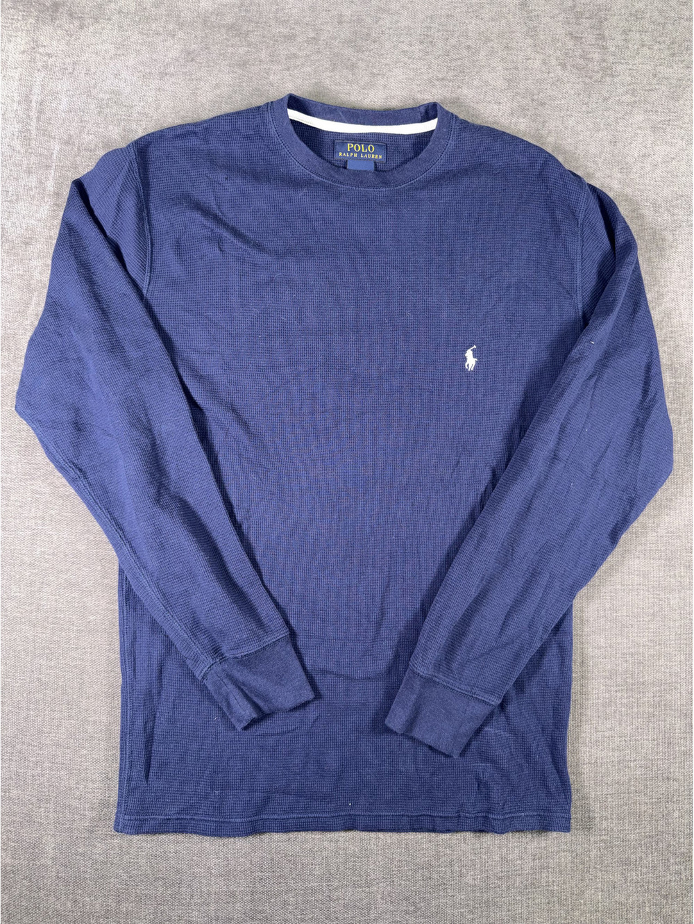 Polo Ralph Lauren Men's Medium Navy Blue Long Sleeve Thermal Shirt